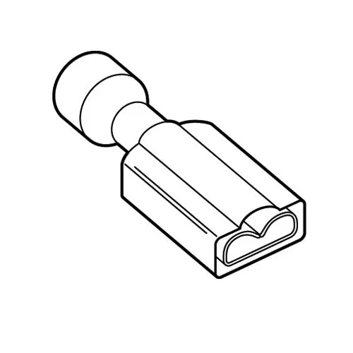 0.35 22-18 AWG Pan-Term Female Disconnect Nylon Insulated Expanded DNF18250FIBX-L (Pack of 50)