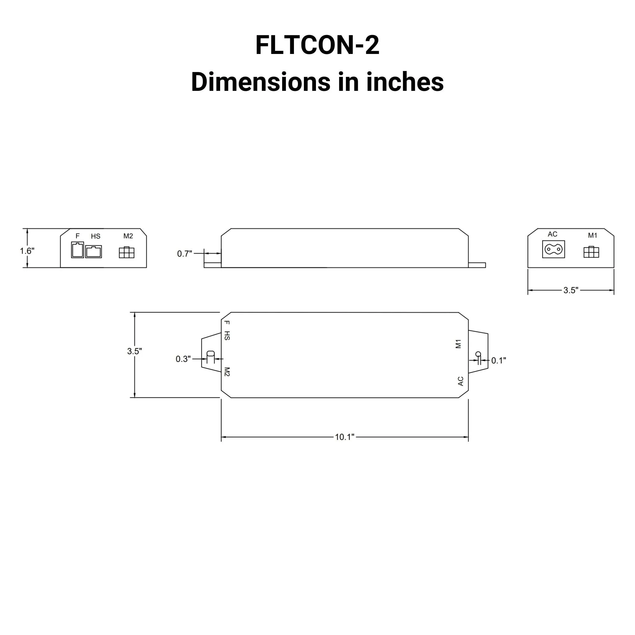 110 VAC - 24 VDC - 2-Sync Hall Effect Control Box with Presets