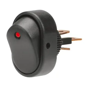 12VDC SPST Illuminated Rocker Switch, 30A