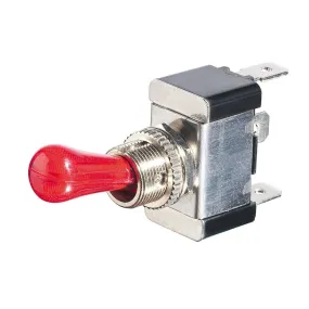 12VDC SPST Illuminated Toggle Switch, 30A