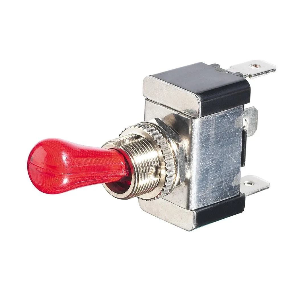 12VDC SPST Illuminated Toggle Switch, 30A