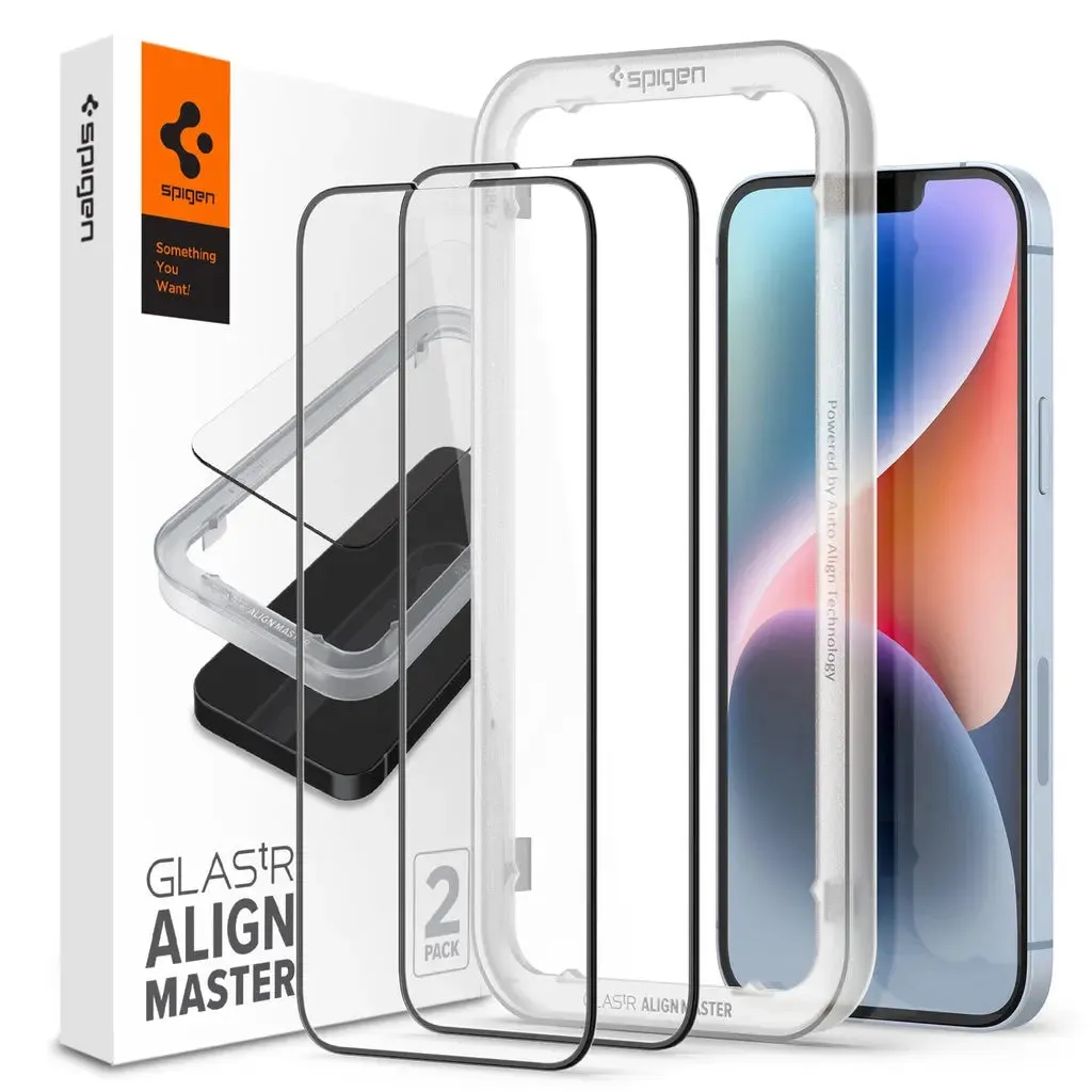 [2 Pack] iPhone 14 / iPhone 13 Pro / iPhone 13 Screen Protector Alignmaster