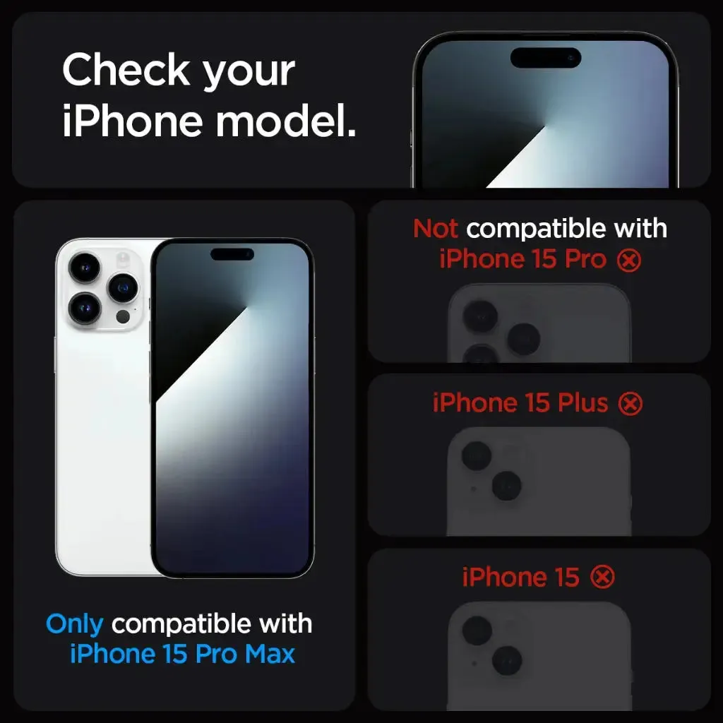 [2 Pack] iPhone 15 Pro Max Screen Protector Glas.tR EZ Fit