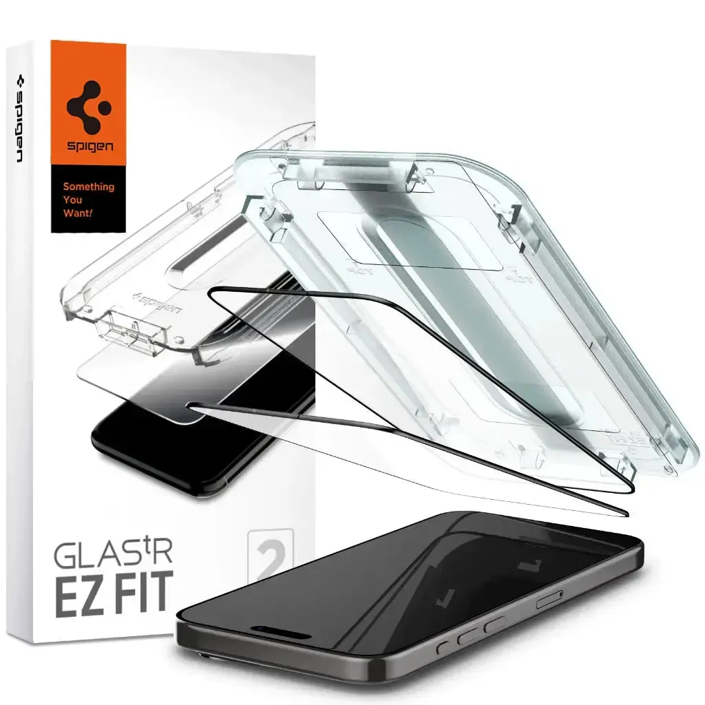 [2 Pack] iPhone 15 Pro Max Screen Protector Glas.tR EZ Fit