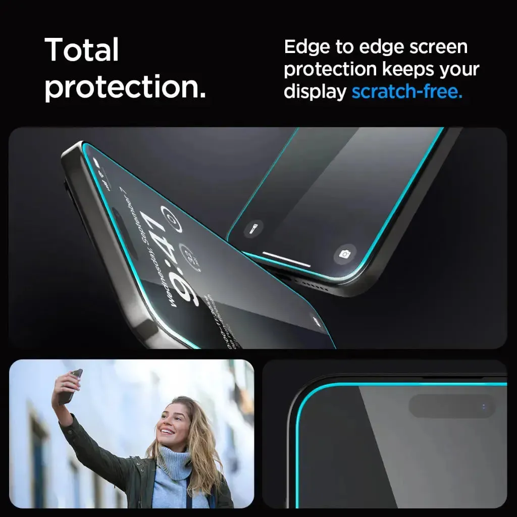 [2 Pack] iPhone 15 Pro Screen Protector Glas.tR EZ Fit