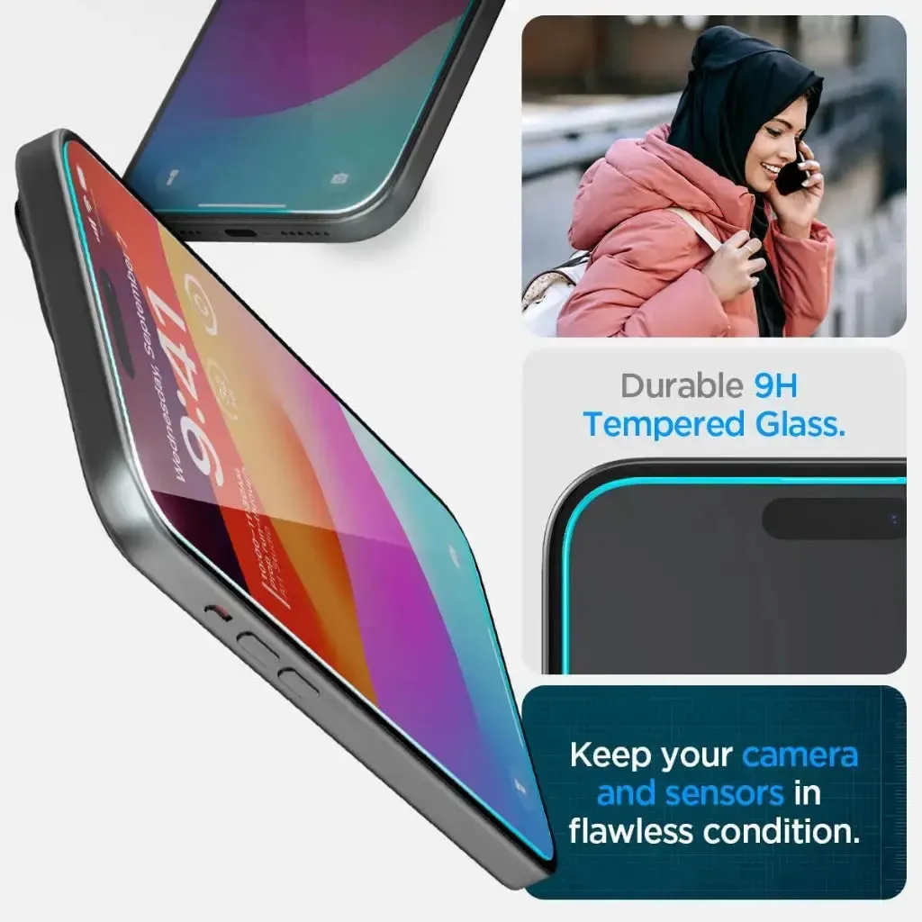 [2 Pack] iPhone 16 / iPhone 15 Screen Protector Glas.tR EZ Fit