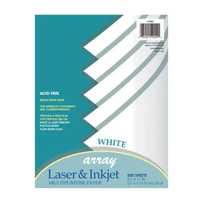 #28077 ARRAY LASER/INKJET 8.5X11 500CT PAPER