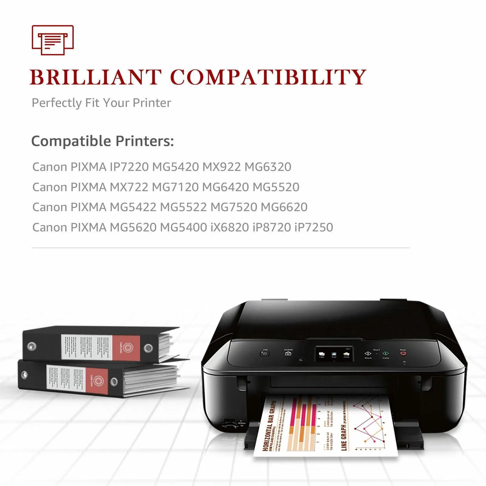 3 Pack Compatible Canon 6432B001 / PGI-250XL High Yield Pigment Black Ink Cartridge