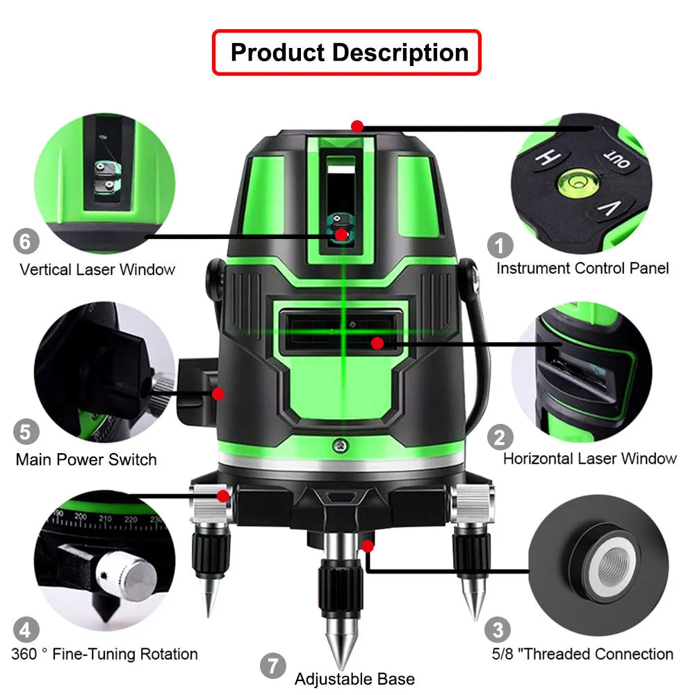 360-Degree Powerful Green Infrared Laser Beam Q-Sp01