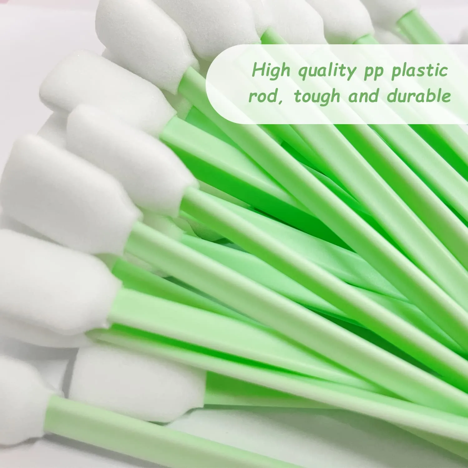 40 Pieces Foam Cleaning Cotton Buds Dust-Free Sponge Cotton Buds Cleaning Cotton Buds Rectangular Cotton Buds for Camera, Lens, Inkjet Printer 12.8 x 0.14 x 0.075 cm
