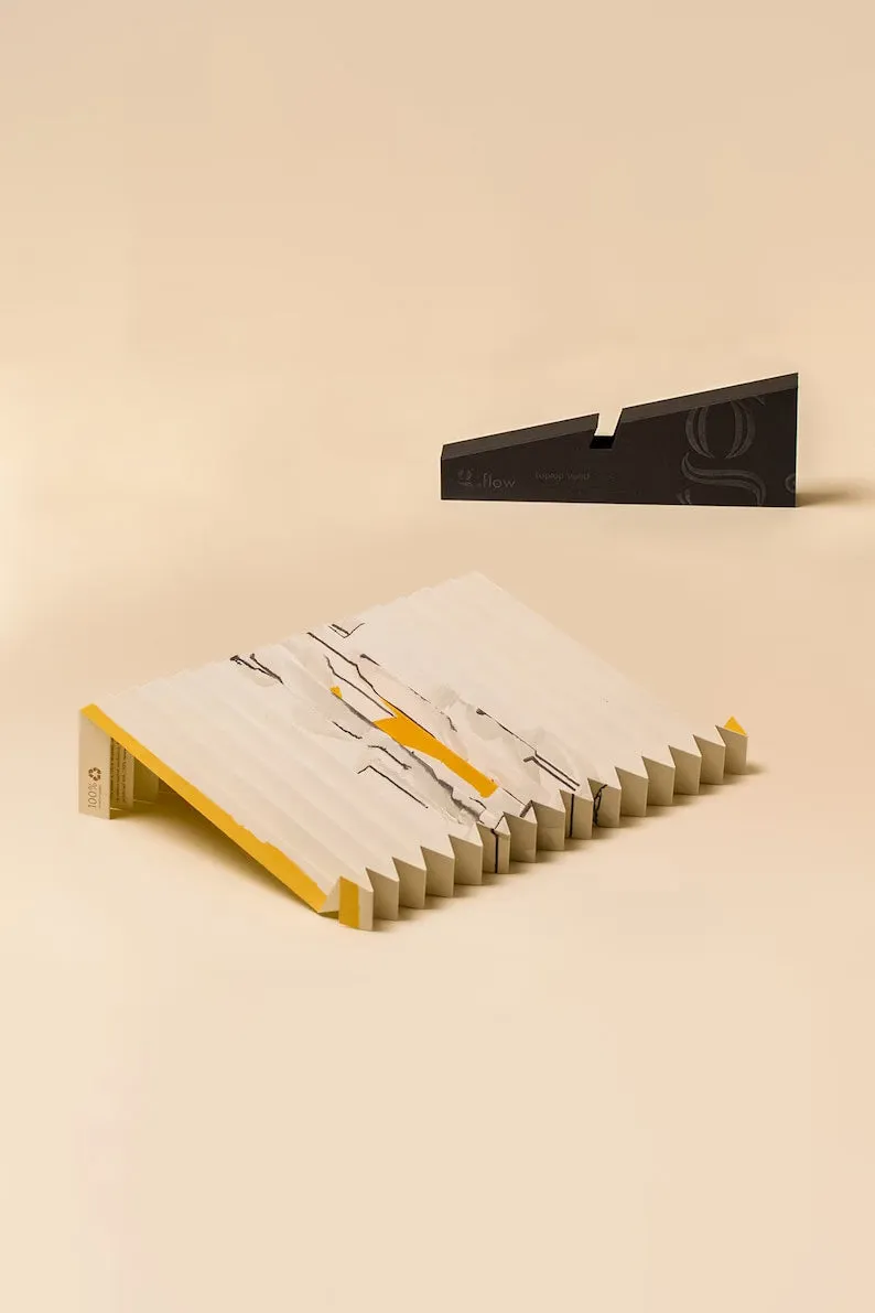 45g Laptop Stand made from pH-neutral Recycled Paper "g.flow" - Baobab
