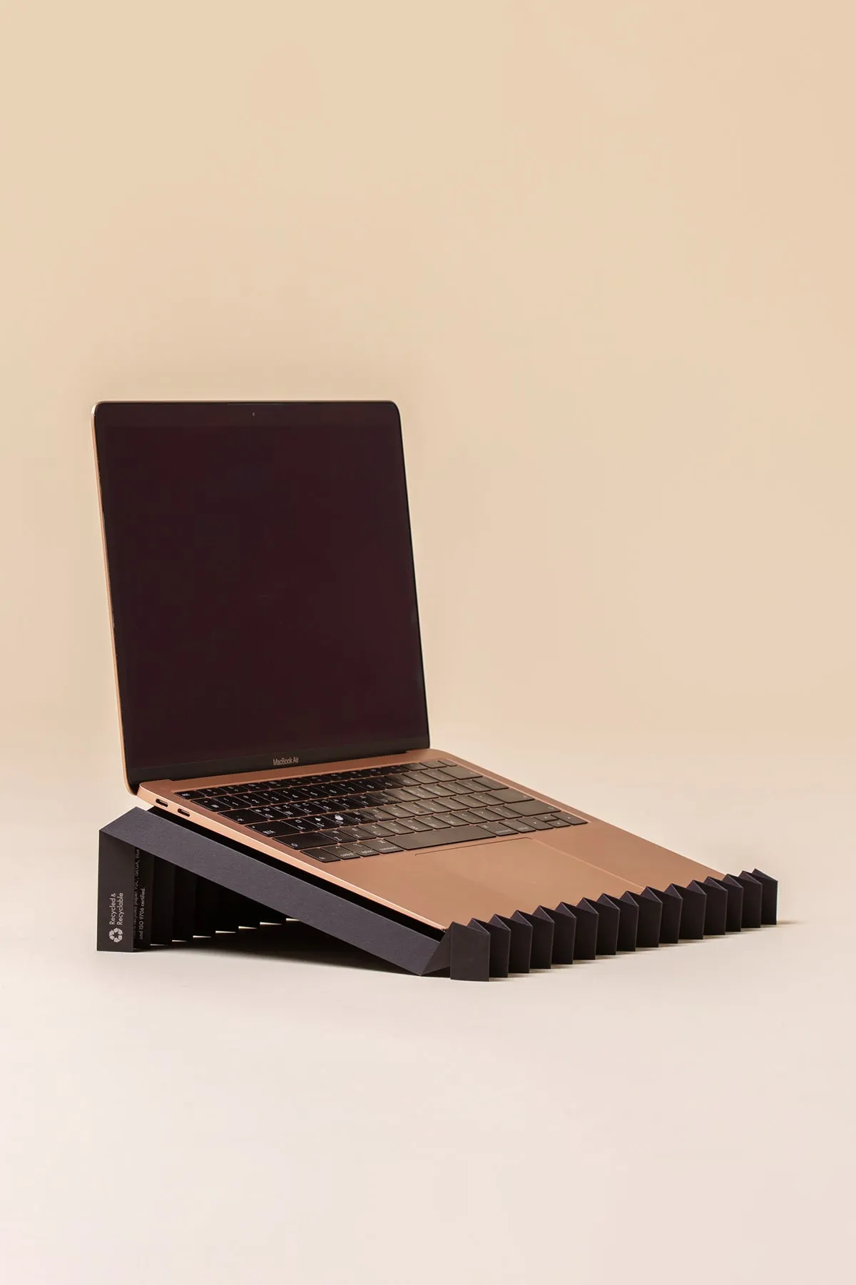 45g Laptop Stand made from pH-neutral Recycled Paper "g.flow" - Black