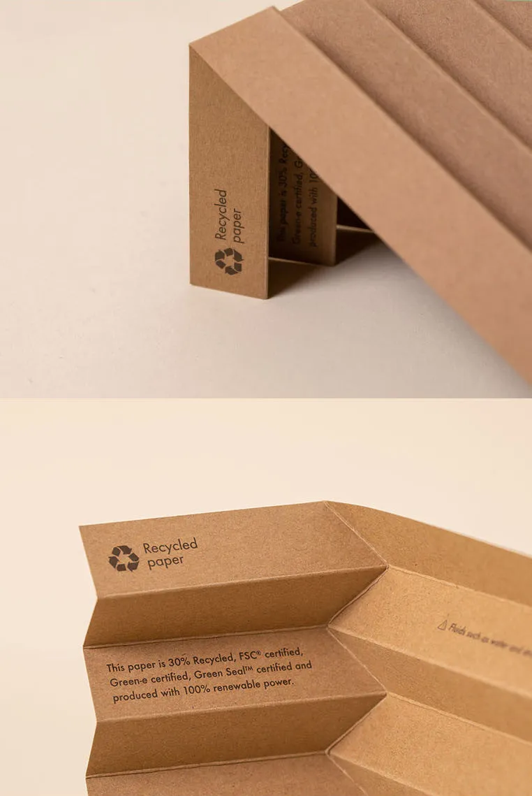 45g Laptop Stand made from pH-neutral Recycled Paper "g.flow" - Brown