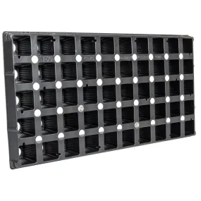50 Cell Square Plug Flat Insert Tray for 10" x 20" Trays