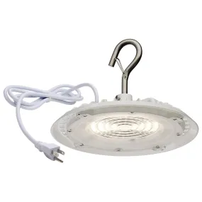 80 Watt; Hi-Pro Shop Light with Plug; 5000K; White Finish; 120 Volt