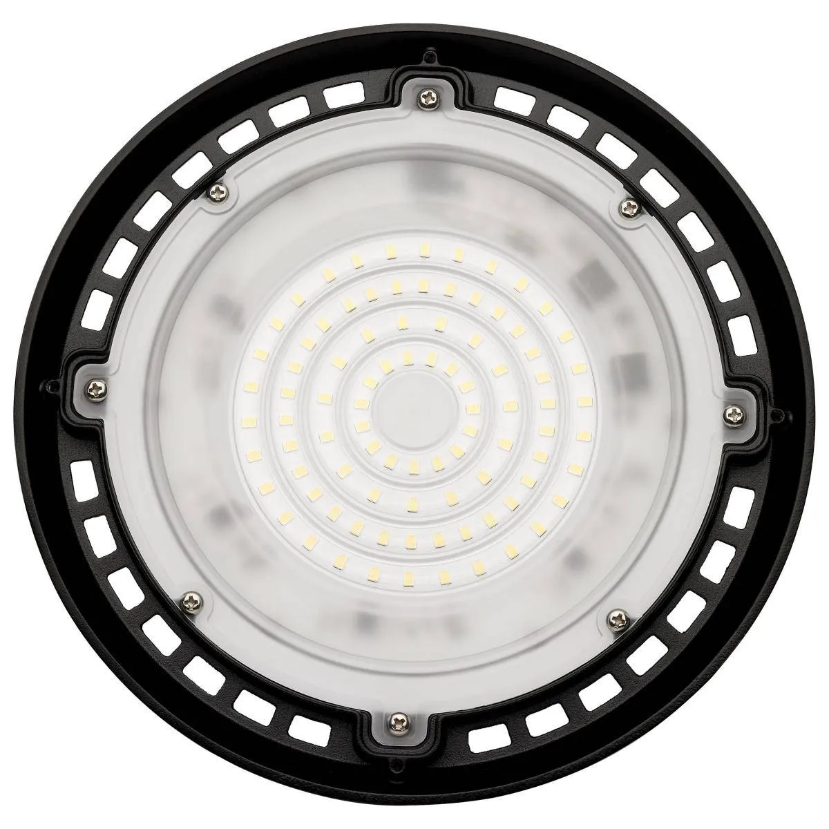 80 Watt; Hi-Pro Shop Light with Plug; 8" Dia.; 5000K; Black Finish; 120 Volt