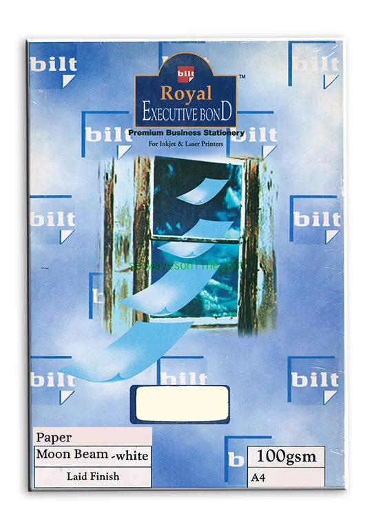 A4 Royal Executive Bond Paper-Moon Beam White (pack of 100)