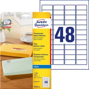 Address labels 45.7 x 21.2 mm