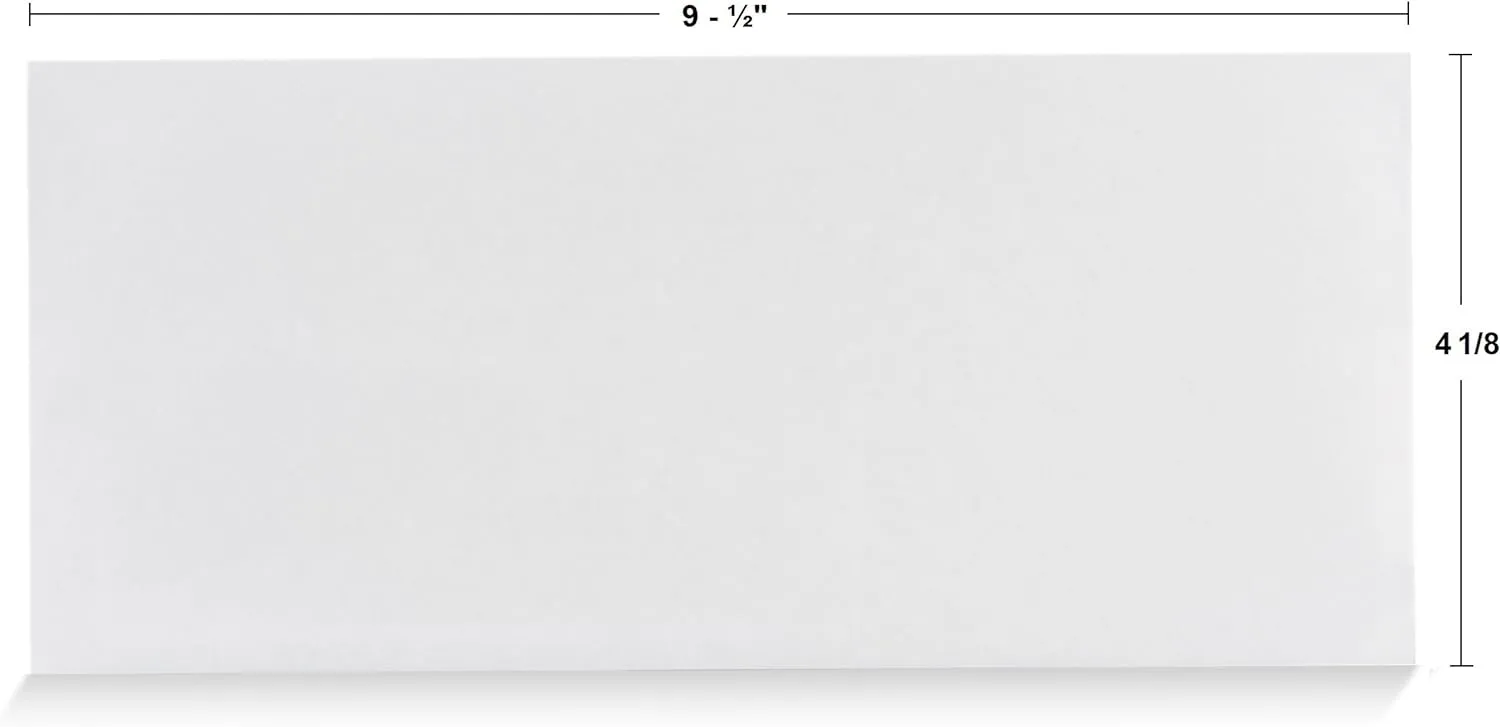 Aimoh #10 Security Envelopes, Double Window, Self Seal, Security Tinted
