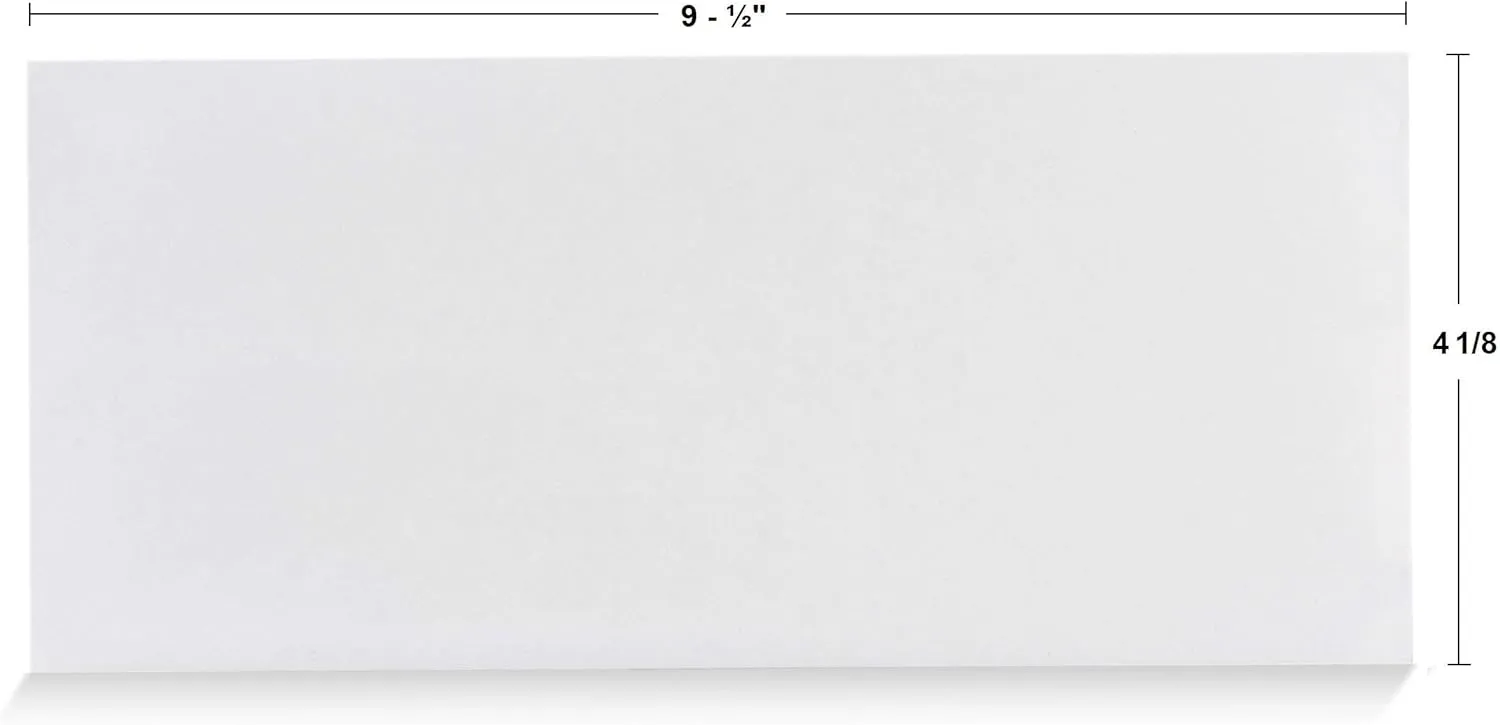 Aimoh #10 Security Envelopes, Double Window, Self Seal, Security Tinted