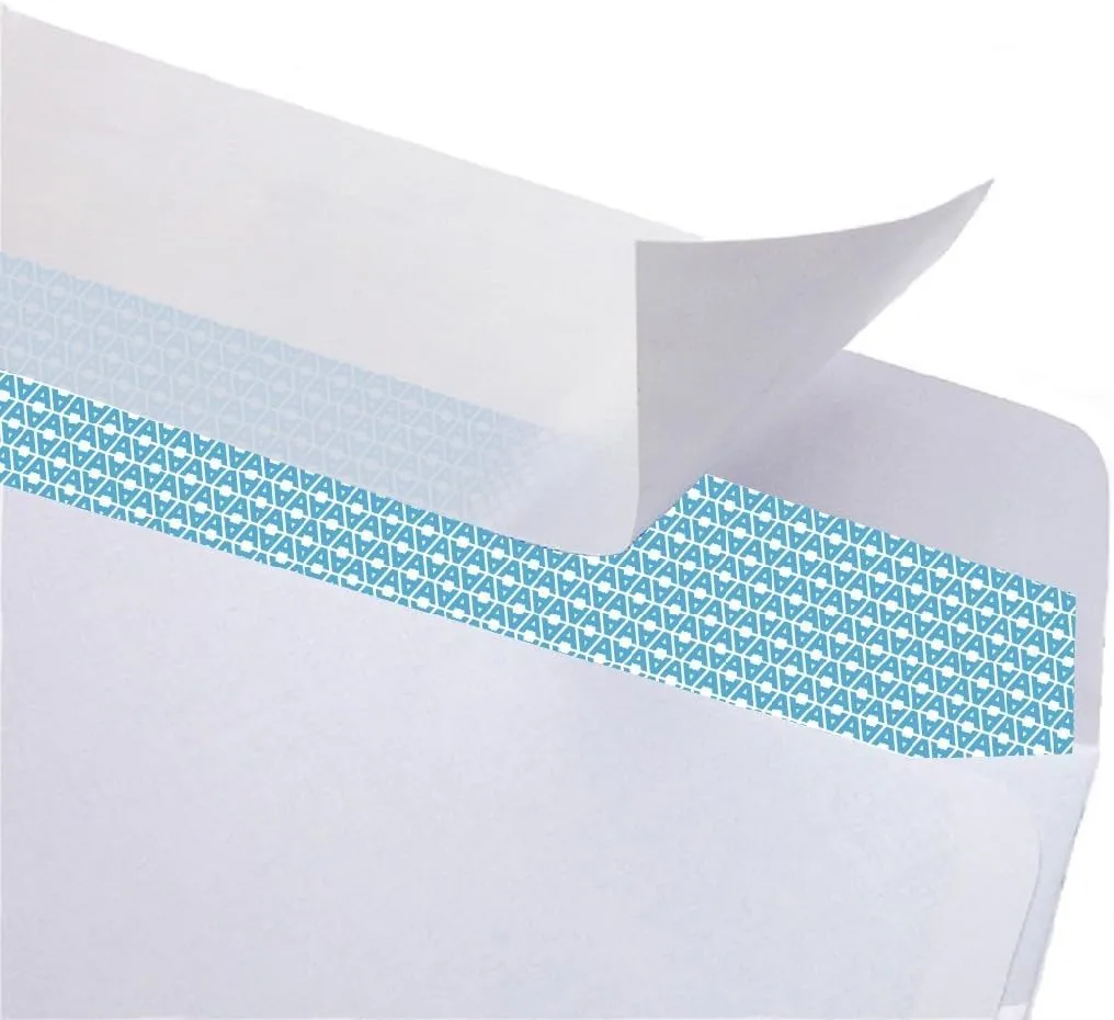 Aimoh #10 Security Envelopes, Double Window, Self Seal, Security Tinted
