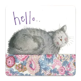 Alex Clark Hello Cat Coaster