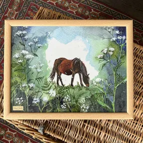 Alex Clark Horse and Cow Parsley Lap Tray
