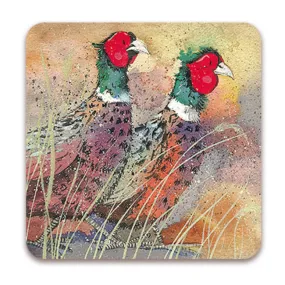Alex Clark Pleasant Pheasant Coaster