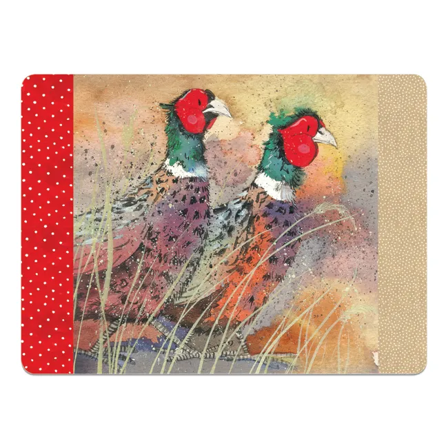 Alex Clark Pleasant Pheasants Placemat