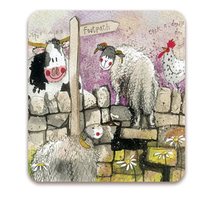 Alex Clark Stone Wall Coaster