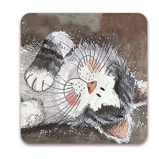 Alex Clark Taking It Easy Cat Coaster