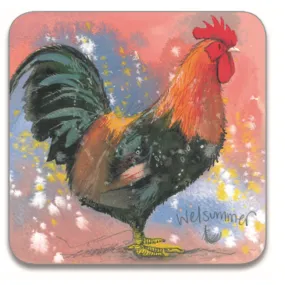 Alex Clark Welsummer Cockerel Coaster