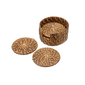 Artesà by KitchenCraft Bamboo Rattan Coasters x6