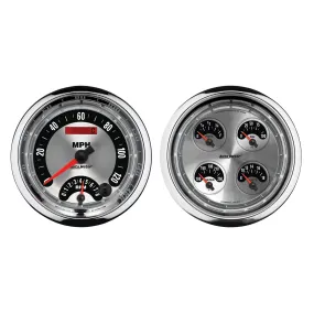 AutoMeter 1205 GAUGE KIT; 2 PC.; QUAD/TACH/SPEEDO; 5in.; AMERICAN MUSCLE