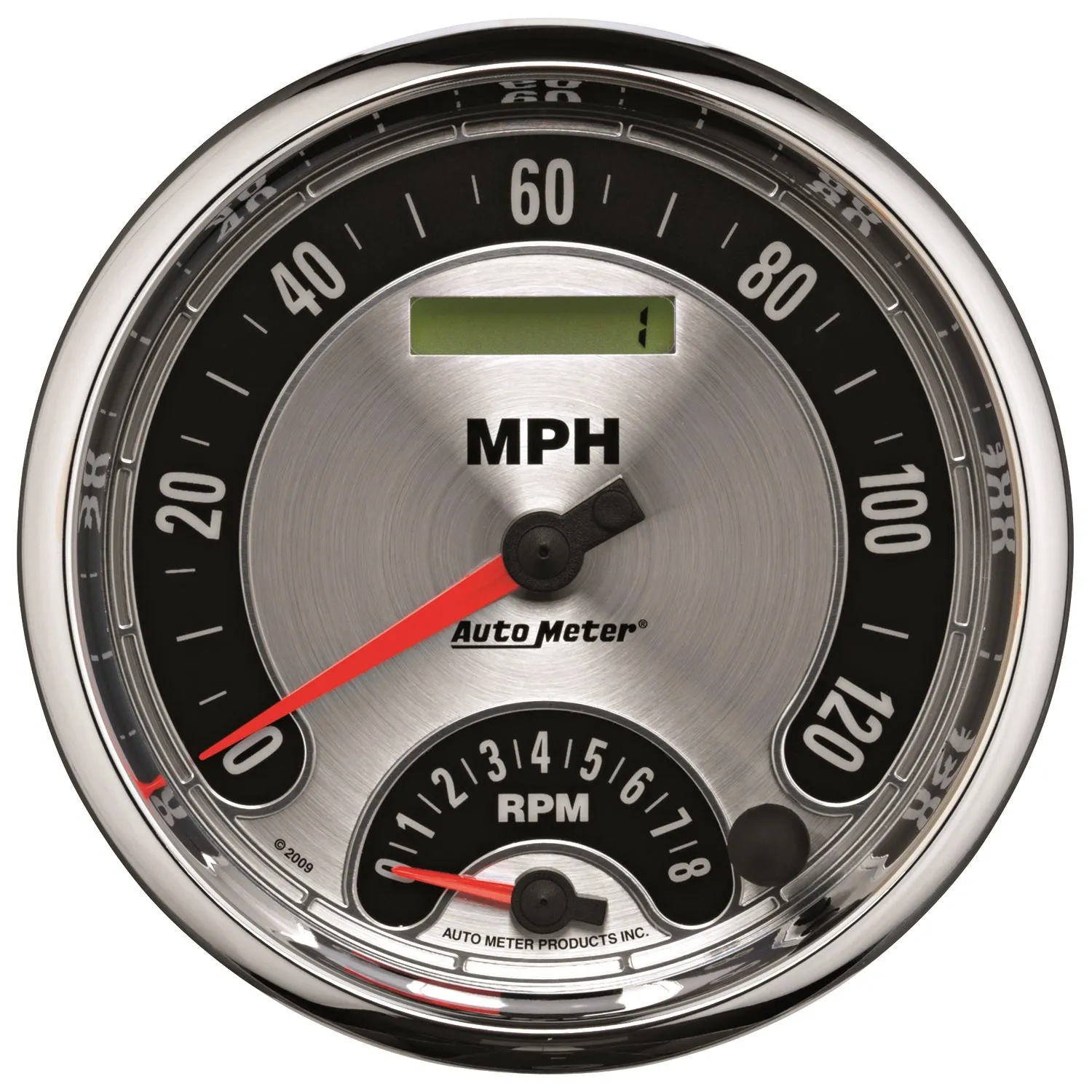 AutoMeter 1205 GAUGE KIT; 2 PC.; QUAD/TACH/SPEEDO; 5in.; AMERICAN MUSCLE
