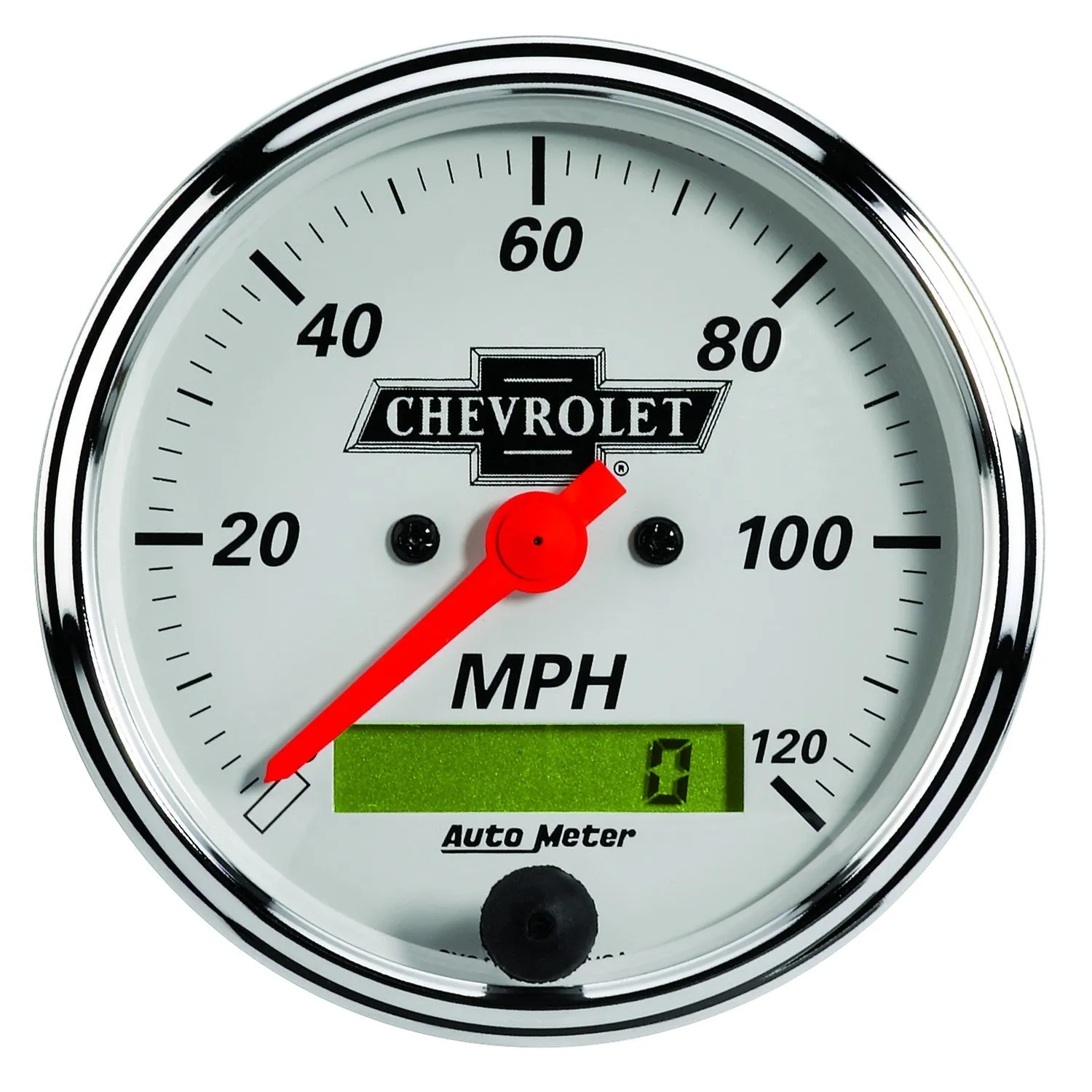 AutoMeter 1302-00408 GAUGE KIT; 5 PC.; 3 1/8in./2 1/16in.; ELEC. SPEEDO.; CHEVROLET HERITAGE BOWTIE