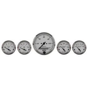 AutoMeter 1902 GAUGE KIT; 5 PC.; 3 1/8in./2 1/16in.; ELEC. SPEEDOMETER; AMERICAN PLATINUM