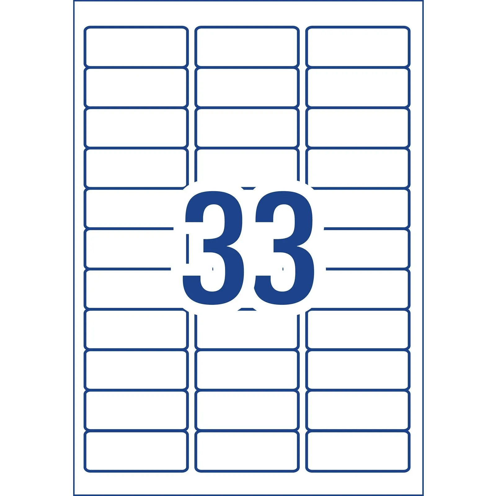 Avery 936058 J8157 Quick Peel Address Label Inkjet 33/Page White 50 Sheets Pack 4