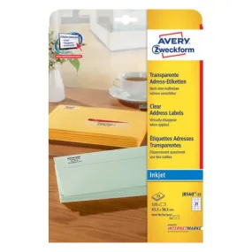 Avery Address Labels 63.5 x 38.1 mm - (J8560-25)