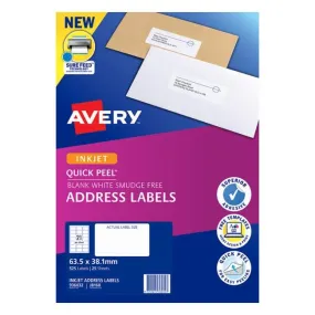 Avery Label J8160-25 Inkjet 25 Sheets
