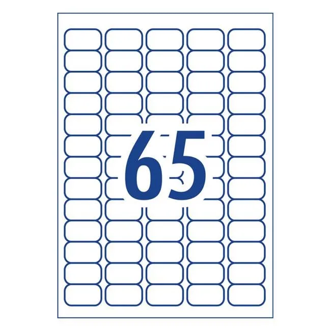 Avery Label J8651-25 Inkjet 25 Sheets