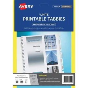Avery Printable Self Adhesive Tabs - White 48's