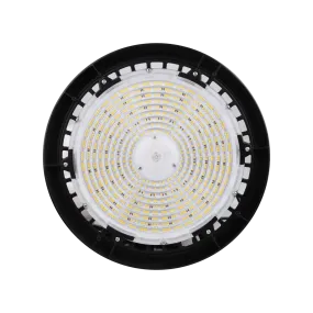 BAYE3 Round High Bay, 240/200/180W, 3500/4000/5000K, 120-277V, 0-10V Dimming, Black