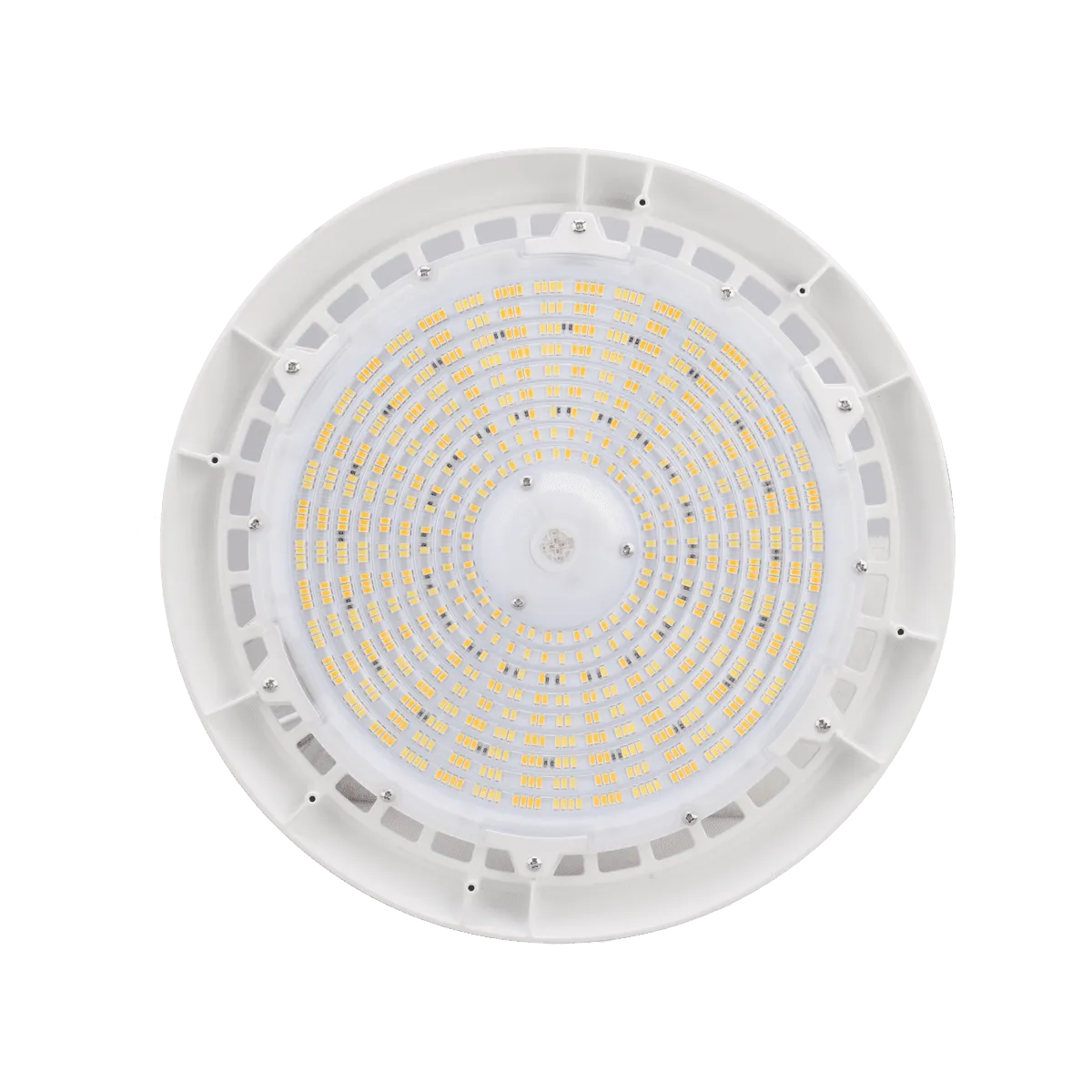 BAYE3 Round High Bay, 240/200/180W, 3500/4000/5000K, 120-277V, 0-10V Dimming, White