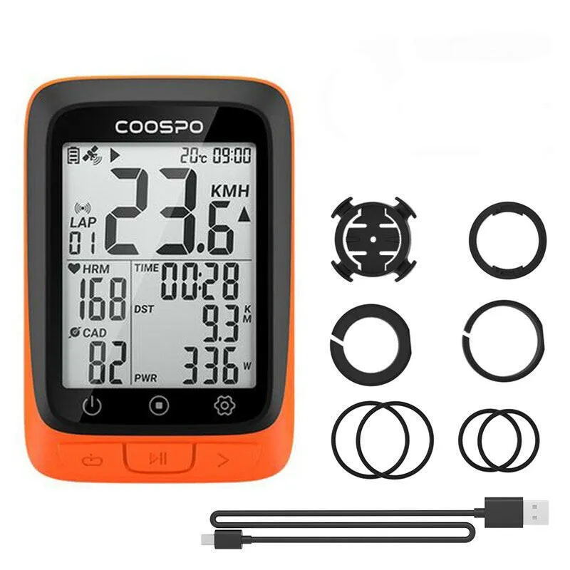 Bicycle Computer CooSpo BC107 IP67 2.3 INCH Ble5.0 Sync To Stra Ant  Sensors Wireless Light Bicycle MTB Speedometer