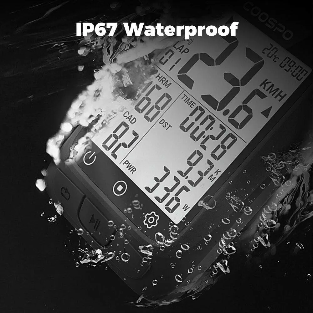 Bicycle Computer CooSpo BC107 IP67 2.3 INCH Ble5.0 Sync To Stra Ant  Sensors Wireless Light Bicycle MTB Speedometer
