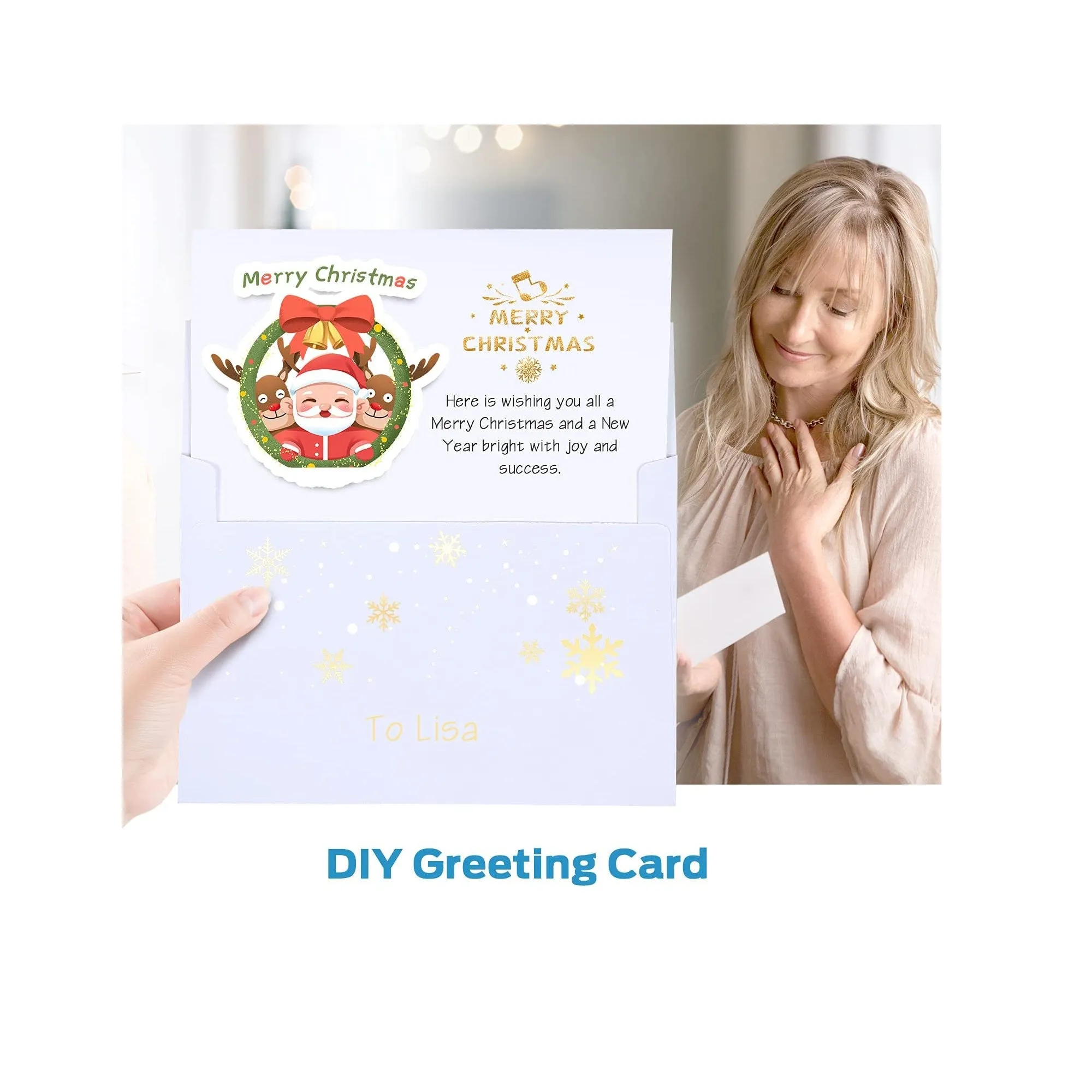 Blank White Cards and Envelopes 50 Pack, Ohuhu 5 x 7 Heavyweight Folded Cardstock and A7 Envelopes