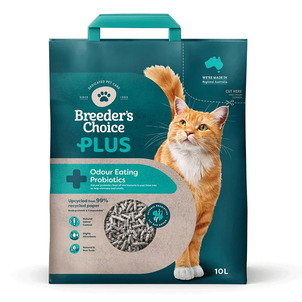 Breeders Choice Plus Probiotic Cat Litter 10L^^^