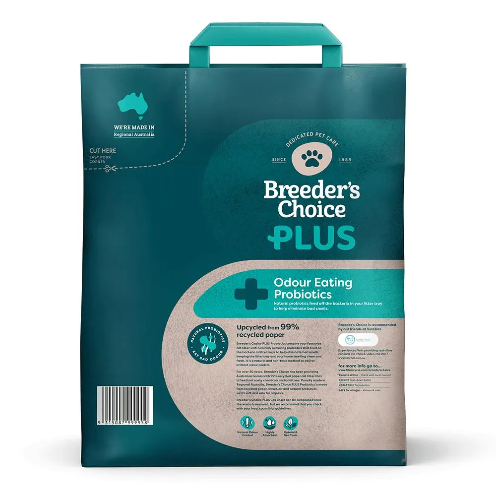 Breeders Choice Plus Probiotic Cat Litter 10L^^^