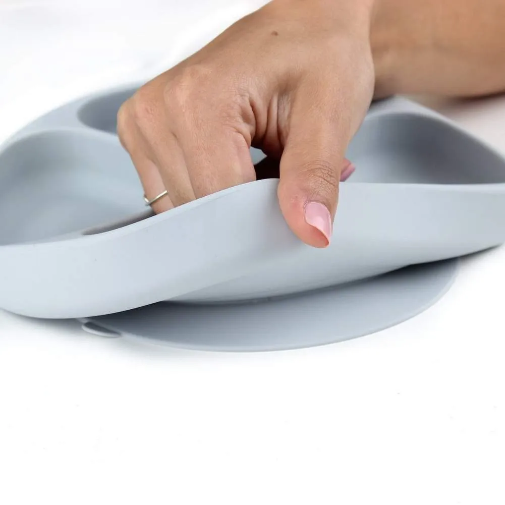 Bumkins Grip Dish Silicone - Blue